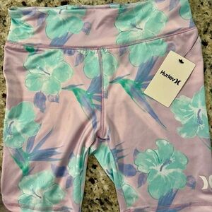 Women’s Hurley Pastels Bike Shorts Sz L New With Tags